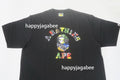 A BATHING APE MULTI LOGO COLLEGE RELAXED FIT TEE