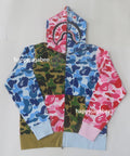 A BATHING APE ABC CAMO CRAZY SHARK FULL ZIP HOODIE