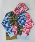 A BATHING APE ABC CAMO CRAZY SHARK FULL ZIP HOODIE