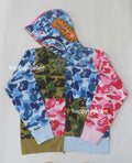 A BATHING APE ABC CAMO CRAZY SHARK FULL ZIP HOODIE