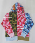 A BATHING APE ABC CAMO CRAZY SHARK FULL ZIP HOODIE