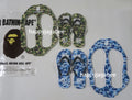 A BATHING APE ABC CAMO BEACH SANDALS