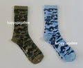 A BATHING APE ABC CAMO JACQUARD SOCKS