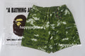 A BATHING APE MULTI PIXEL CAMO RELAXED FIT BEACH SHORTS