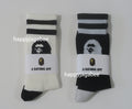 A BATHING APE APE HEAD LINE SOCKS