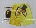 A BATHING APE BAPE KIDS ABC CAMO MILO SHARK SWEAT SHORTS