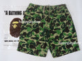 A BATHING APE ABC CAMO APE HEAD ONE POINT BEACH SHORTS