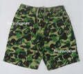A BATHING APE ABC CAMO APE HEAD ONE POINT BEACH SHORTS