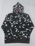 A BATHING APE CITY CAMO SHARK REGULAR FIT FULL ZIP HOODIE