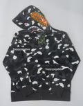 A BATHING APE CITY CAMO SHARK REGULAR FIT FULL ZIP HOODIE