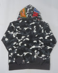 A BATHING APE CITY CAMO SHARK REGULAR FIT FULL ZIP HOODIE