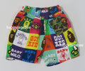 A BATHING APE BAPE KIDS BABY MILO PATCHWORK SHORTS