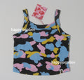 A BATHING APE Ladies' NEW MULTI CAMO CROPPED RIB TANK TOP