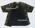 A BATHING APE 1ST CAMO BASEBALL SHIRT