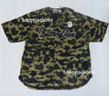 A BATHING APE 1ST CAMO BASEBALL SHIRT