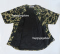 A BATHING APE 1ST CAMO BASEBALL SHIRT
