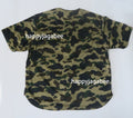 A BATHING APE 1ST CAMO BASEBALL SHIRT