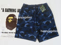 A BATHING APE COLOR CAMO METAL APE HEAD RELAXED FIT SWEAT SHORTS