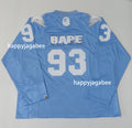 A BATHING APE LINE CAMO MULTI LOGO CROPPED FIT FOOTBALL JERSEY