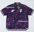 A BATHING APE COLOR CAMO WARM UP SS SHIRT