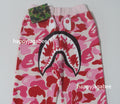 A BATHING APE BAPE KIDS ABC CAMO SHARK SWEAT PANTS