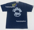 A BATHING APE JAPAN DENIM COLLECTION LOGO INDIGO TEE