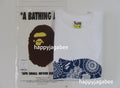A BATHING APE JAPANESE INDIGO ART CAMO APE FACE TEE