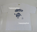 A BATHING APE JAPANESE INDIGO ART CAMO APE FACE TEE