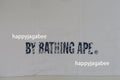 A BATHING APE JAPANESE INDIGO ART CAMO APE FACE TEE