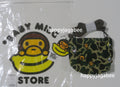 A BATHING APE BABY MILO STORE BABY MILO EMBROIDERY MINI CROSS BAG