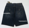 A BATHING APE BAPE STA PATCH 13 OZ RELAXED FIT DENIM SHORTS