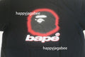 A BATHING APE SPRAY APE HEAD RELAXED FIT TEE
