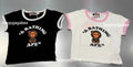 A BATHING APE Ladies' BABY LISA COLLEGE CROPPED TEE