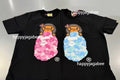 A BATHING APE Ladies' ABC LISA CAMO LISA ON APE HEAD TEE