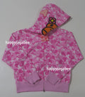 A BATHING APE Ladies' BABY LISA ABC CAMO FULL ZIP HOODIE