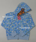 A BATHING APE Ladies' BABY LISA ABC CAMO FULL ZIP HOODIE