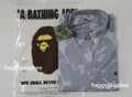 A BATHING APE STRIPE CAMO RELAXED FIT SHIRT