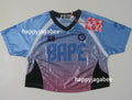 A BATHING APE Ladies' DIP DYE MULTI LOGO MINI TEE