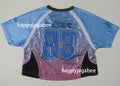 A BATHING APE Ladies' DIP DYE MULTI LOGO MINI TEE
