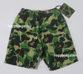 A BATHING APE BAPE KIDS ABC CAMO APE HEAD ONE POINT BEACH SHORTS