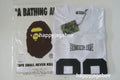 A BATHING APE SOLID CAMO MULTI LOGO RELAXED FIT FOOTBALL JERSEY