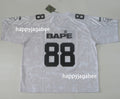 A BATHING APE SOLID CAMO MULTI LOGO RELAXED FIT FOOTBALL JERSEY