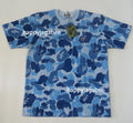 A BATHING APE ABC CAMO PILE JACQUARD ONE POINT TEE