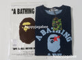 A BATHING APE JAPAN DENIM COLLECTION COLLEGE INDIGO CREWNECK SWEAT SHIRTS
