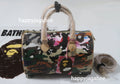 A BATHING APE Ladies' HYBRID CAMO MEDIUM BOSTON BAG