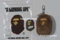 A BATHING APE APE HEAD FAUX FUR KEYCHAIN