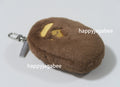 A BATHING APE APE HEAD FAUX FUR KEYCHAIN