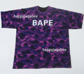 A BATHING APE COLOR CAMO REVERSIBLE TEE
