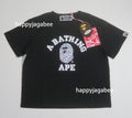 A BATHING APE Ladies' COLOR STUD COLLEGE MINI TEE