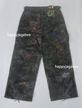 A BATHING APE HYBRID CAMO MULTI BADGE CARGO PANTS